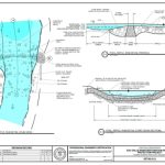 Riffle dam design for natural river restoration and bank stabilization project.